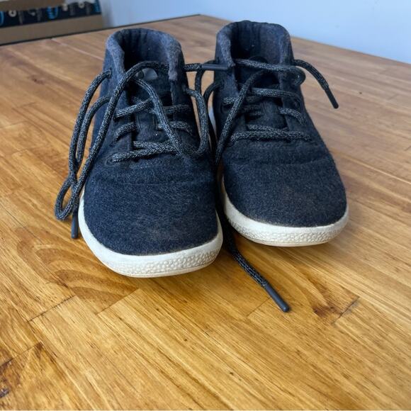 Allbirds Runner Up Mizzles Charcoal Gray Lace Up High Top Athletic Shoes Size 7 - Picture 3 of 7